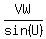 VW%2Fsin%28U%29