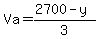 Va=%282700-y%29%2F3