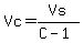 Vc+=+Vs%2F%28C-1%29