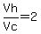 Vh%2FVc+=+2