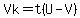 Vk=t%28U-V%29