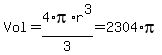 Vol+=+4%2Api%2Ar%5E3%2F3+=+2304%2Api
