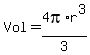 Vol+=+4pi%2Ar%5E3%2F3