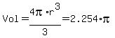 Vol+=+4pi%2Ar%5E3%2F3+=+2.254%2Api