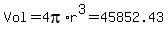 Vol+=+4pi%2Ar%5E3+=+45852.43