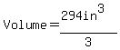 Volume=%28294in%5E3%29%2F3