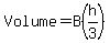 Volume=B%28h%2F3%29