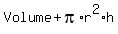 Volume+%2B+pi%2Ar%5E2%2Ah