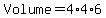 Volume+=+4%2A4%2A6