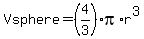 Vsphere=+%284%2F3%29pi%2Ar%5E3