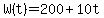 W%28t%29=200%2B10t+