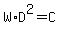 W%2AD%5E2+=+C