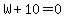 W%2B10+=+0