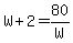 W%2B2=80%2FW