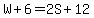 W%2B6=2S%2B12