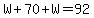W%2B70%2BW=92