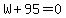 W%2B95+=+0