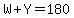 W%2BY=180