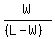 W%2F%28%28L-W%29%29