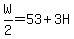 W%2F2=53%2B3H