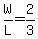 W%2FL+=+2%2F3