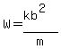 W=%28kb%5E2%29%2Fm
