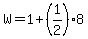 W=1%2B%281%2F2%298