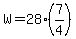 W=28%2A%287%2F4%29