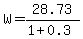 W=28.73%2F%281%2B0.3%29