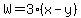 W=3%28x-y%29
