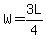 W=3L%2F4