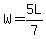 W=5L%2F7
