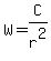 W=C%2Fr%5E2