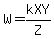 W=kXY%2FZ