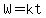W=kt