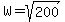 W=sqrt%28200%29