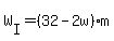 W%5BI%5D+=+%2832-2w%29m
