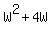W%5E2%2B4W