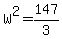 W%5E2=147%2F3