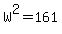 W%5E2=161