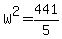 W%5E2=441%2F5