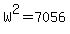 W%5E2=7056