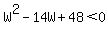 W%5E2-14W%2B48%3C0
