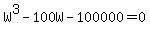 W%5E3-100W-100000=0
