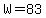 W+=++83+