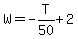 W+=+-T%2F50%2B2