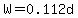 W+=+0.112d+