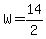 W+=+14%2F2