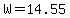 W+=+14.55