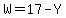 W+=+17+-+Y